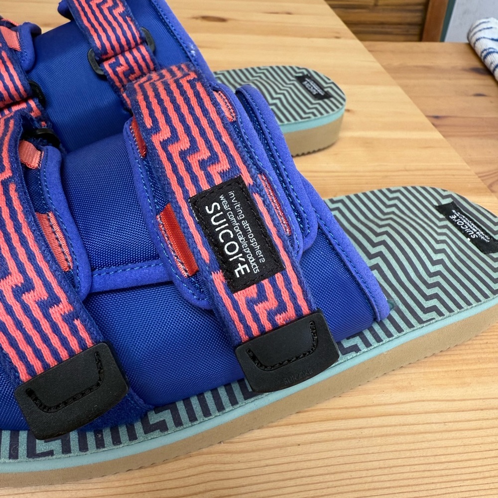 (NWOT) SUICOKE - Blue & Orange MOTO-JC01 Sandals - Size 11 - Picture 8 of 11
